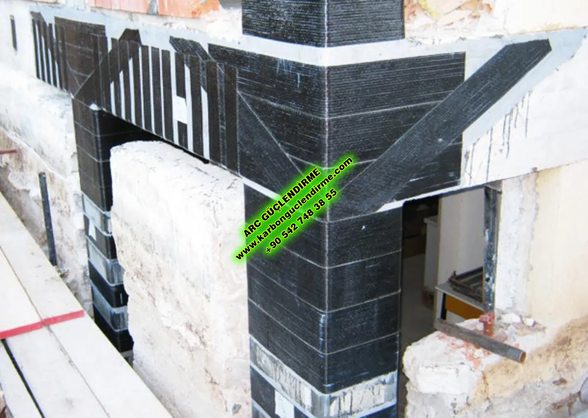Hacılar Meydanı  Perde Beton karbon fiber güçlendirme yapanlar