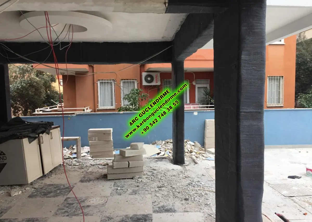 Çine Perde Beton frp elyaf kaplama