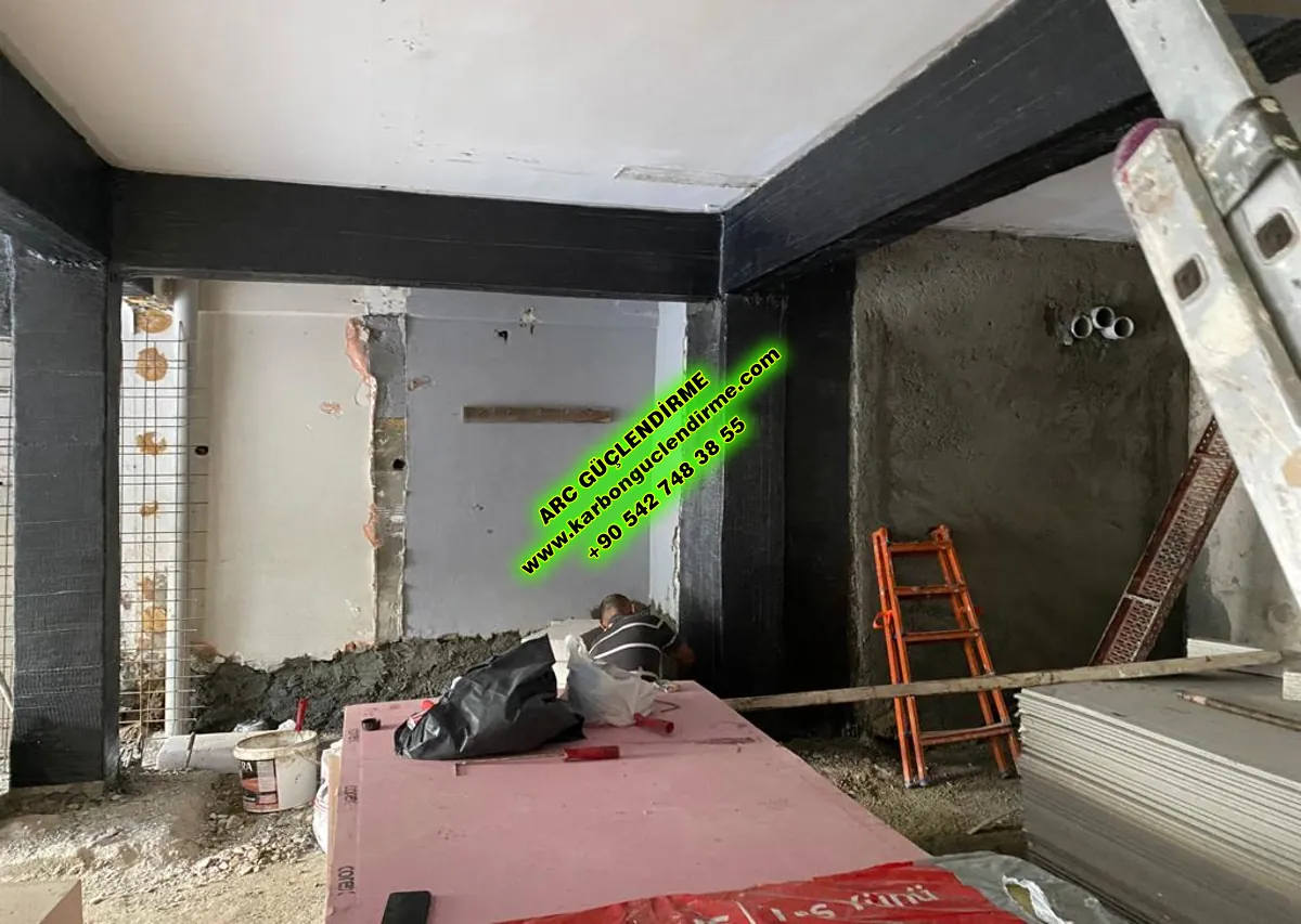 Mahmutbey CFRP Kolon Güçlendirme İnşaatı