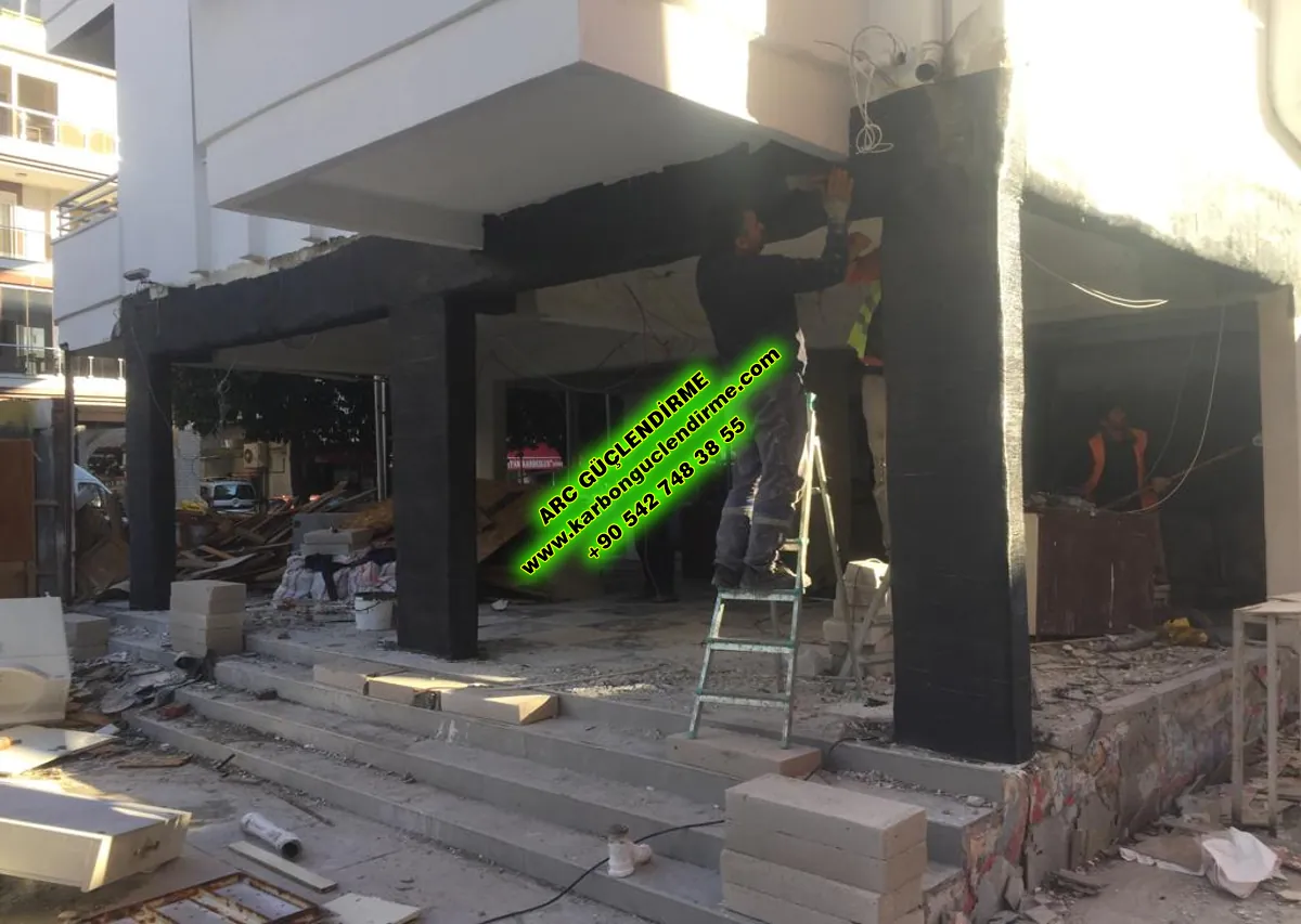 Edremit Perde Beton karbon lif kaplama firmaları