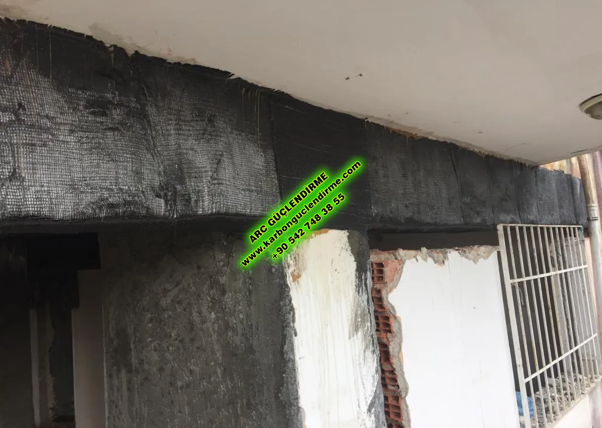 Gökçeada Perde Beton karbon lif güçlendirme