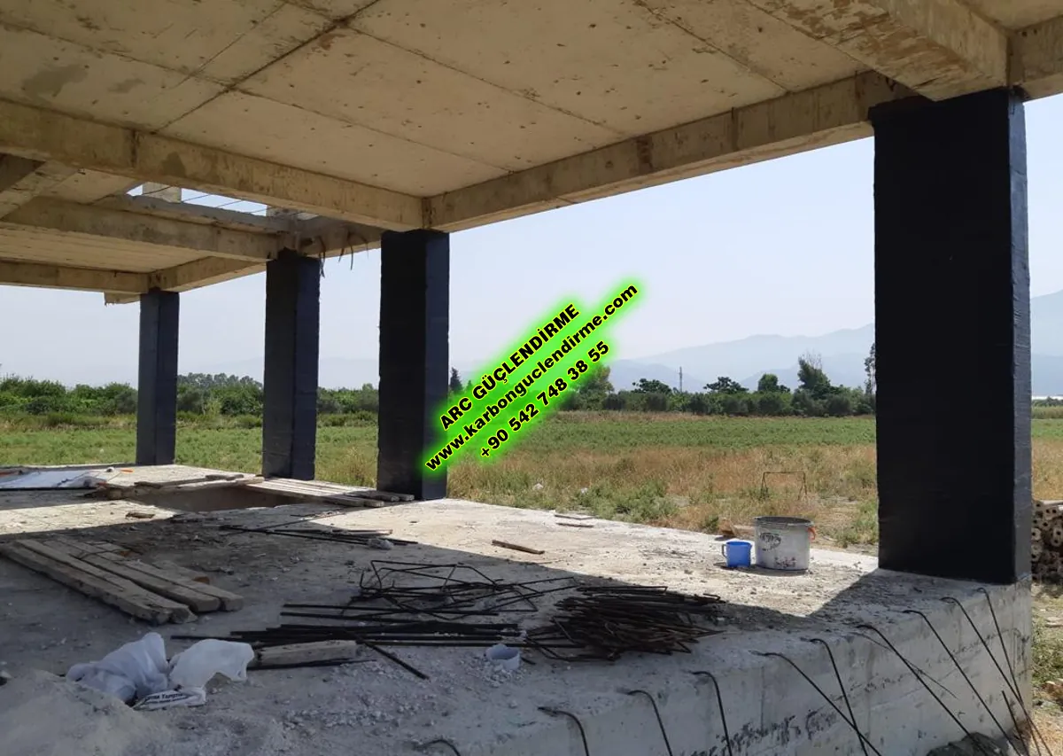 Sarılar Kolon onarımı için fiber takviyeli epoksi reçineler