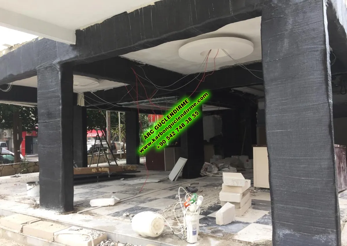 Boztepe Karbon lif kolon güçlendirme