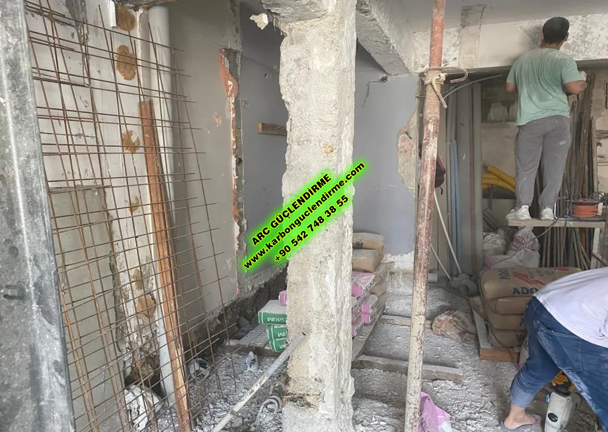 Esenkent Karbon elyaf Perde Beton güçlendirme sistemleri