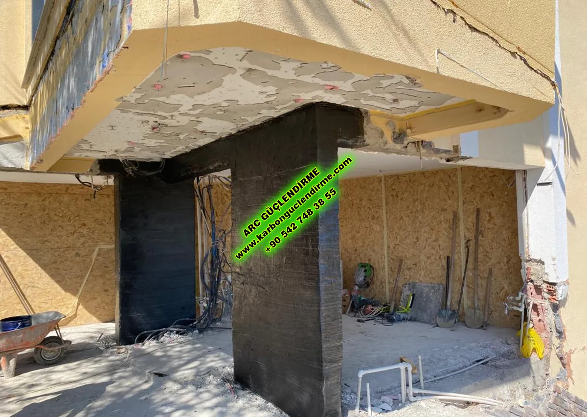 Esenkent Karbon elyaf Perde Beton güçlendirme sistemleri