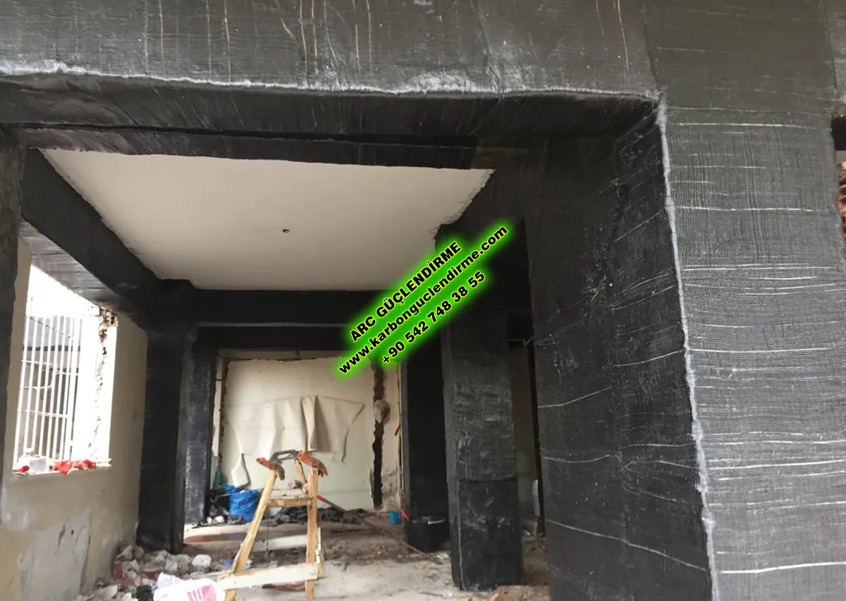 Eşme Perde Beton karbon keçe kaplama malzemesi